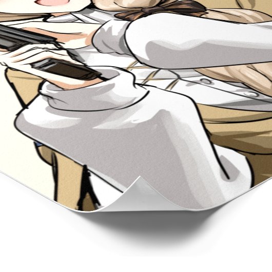 Mercedes mit Gun Poster (Ecke)