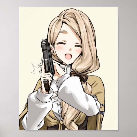 Mercedes mit Gun Poster (Vorne)