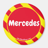 Mercedes Red/Yellow Magnet (Vorne)