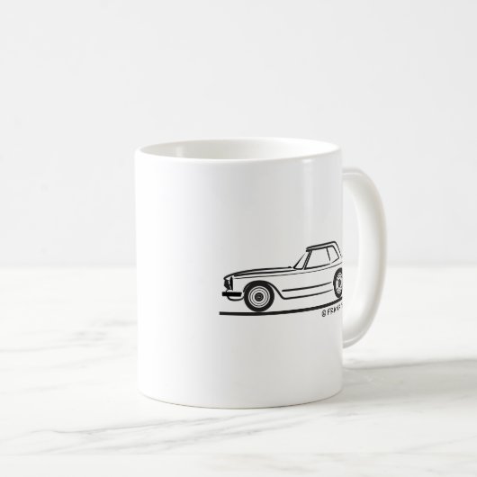Mercedes SL Pagoda Hardtop Kaffeetasse (VorderseiteRechts)