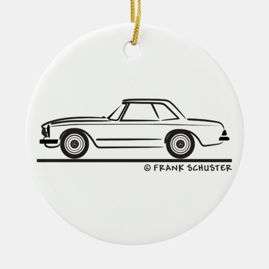Mercedes SL Pagoda Hardtop Keramikornament (Vorne)