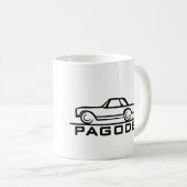 Mercedes SL Pagode mit Skript Kaffeetasse (VorderseiteRechts)