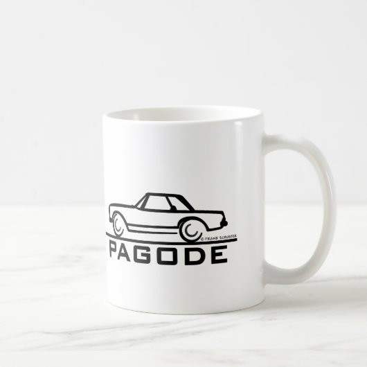Mercedes SL Pagode mit Skript Kaffeetasse (Rechts)