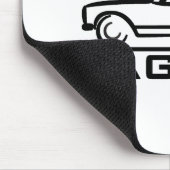 Mercedes SL-Pagode mit Skript Mousepad (Ecke)