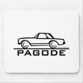 Mercedes SL-Pagode mit Skript Mousepad (Vorne)