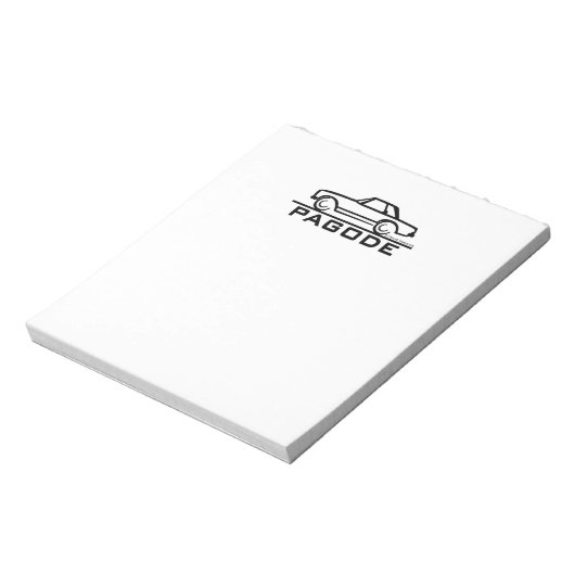 Mercedes SL-Pagode mit Skript Notizblock (Rotiert)