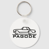 Mercedes SL-Pagode mit Skript Schlüsselanhänger (Vorderseite)