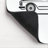 Mercedes SL Pagode Pagoda Kabrio Mousepad (Ecke)