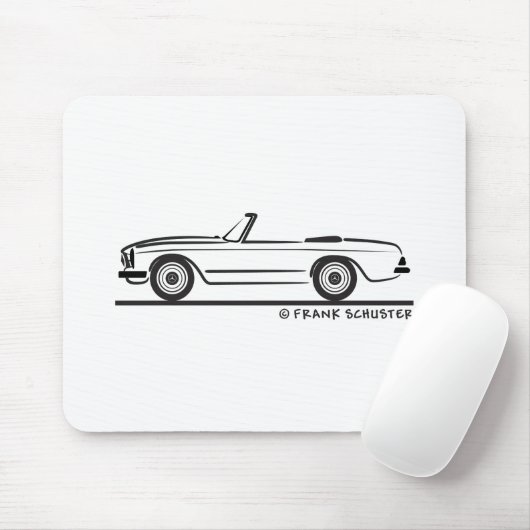 Mercedes SL Pagode Pagoda Kabrio Mousepad (Mit Mouse)