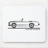 Mercedes SL Pagode Pagoda Kabrio Mousepad (Vorne)