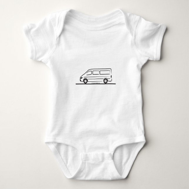 Mercedes Sprinter Baby Strampler (Vorderseite)