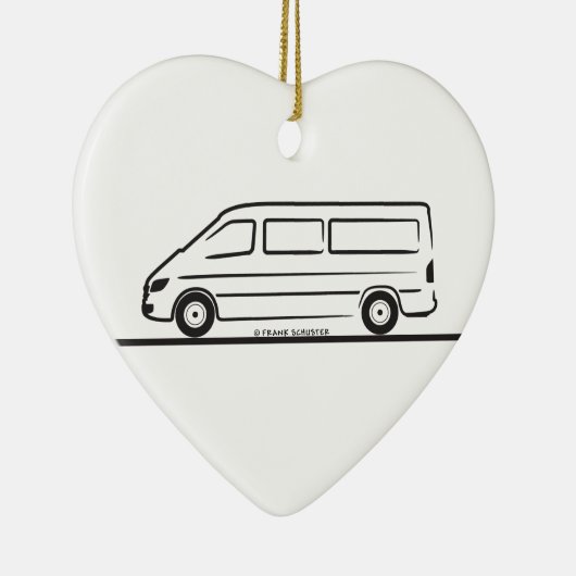 Mercedes Sprinter Keramik Ornament (Rechts)