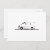 Mercedes Sprinter Kurz Wheelbase Postkarte (Vorne/Hinten)
