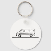 Mercedes Sprinter Kurz Wheelbase Schlüsselanhänger (Vorderseite)