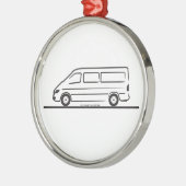 Mercedes Sprinter Ornament Aus Metall (Links)