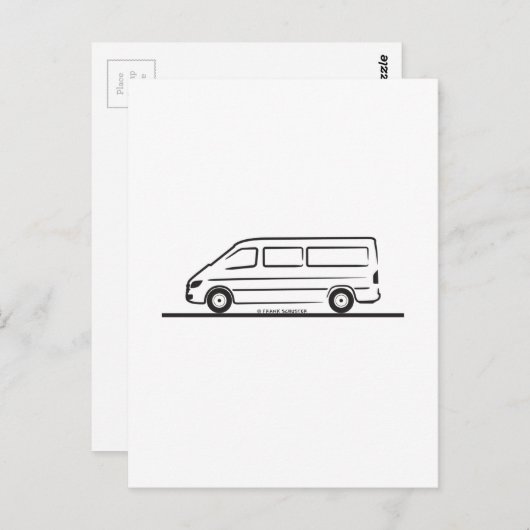 Mercedes Sprinter Postkarte (Vorne/Hinten)