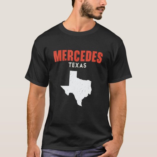 Mercedes Texas USA State America Travel Texas T-Shirt (Vorderseite)