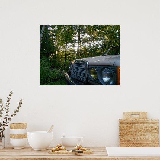 Mercedes W123 Poster (Küche)