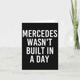 Mercedes wurde nicht in einem sonnigen Geburtstags Karte