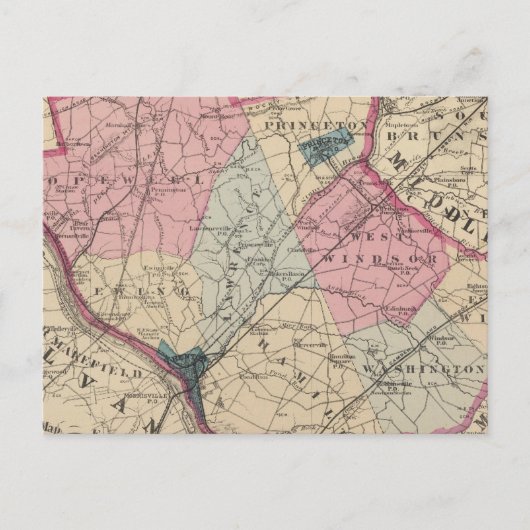 Mercer Landkreis, NJ Postkarte (Vorderseite)