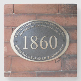 Mercer Williams Carriage House Sign, Savannah Steinuntersetzer