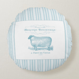 Mercerie Bonneterie Schaf Rundes Kissen