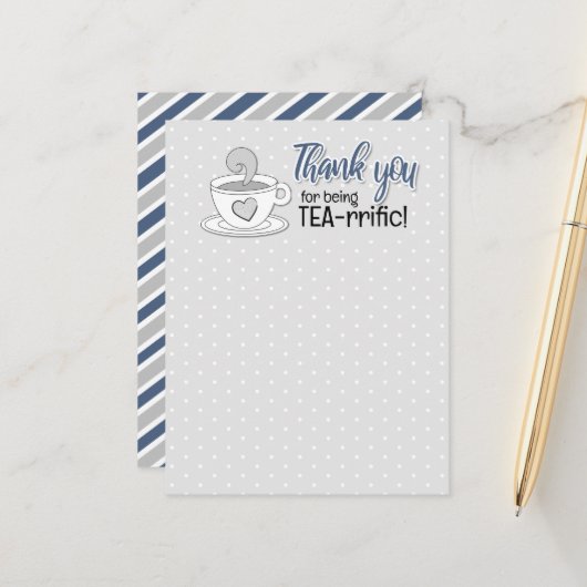 Merch für einen Tee-Kaffee-Shop Postkarte (Vorderseite/Rückseite Beispiel)