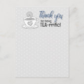 Merch für einen Tee-Kaffee-Shop Postkarte (Vorderseite)