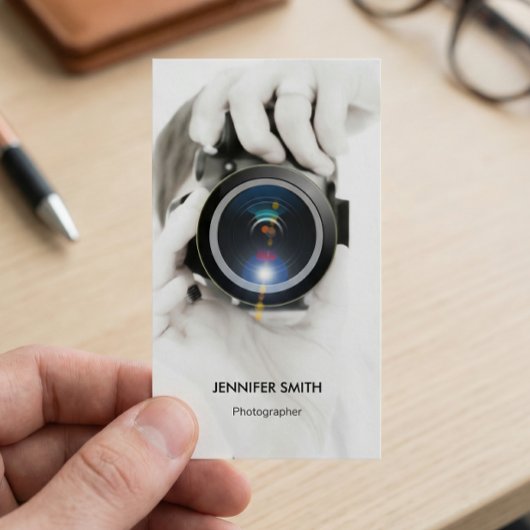 Merchandise Fotograf - Chic Elegant Foto Visitenkarte