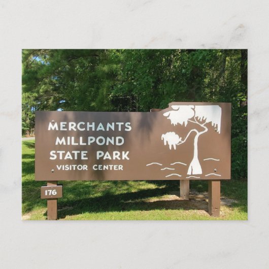 Merchants Millpond Staat Park Postkarte (Vorderseite)