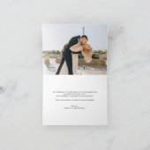 Merci Beaucoup Chic Script Foto Wedding Vielen Dan (Innenseite)