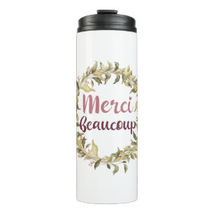 Merci Beaucoup Danke, Französisch Thermosbecher