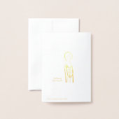 Merci beaucoup folienkarte (Rückseite mit Umschlag)