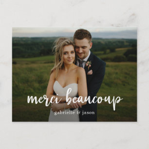 Merci Beaucoup Hochzeits-Dankeskarten-Postkarte Postkarte
