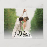 Merci Beaucoup Modernes Foto Wedding Vielen Dank