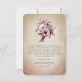 Merci Beaucoup Paris French Cafe Baby Shower Dankeskarte (Rückseite)