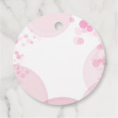 Merci Beaucoup Pink und White Bokeh Vielen Dank Geschenkanhänger (Rückseite)