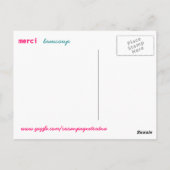 Merci beaucoup postkarte (Rückseite)