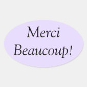 Merci Beaucoup Sticker (Vorderseite)