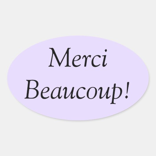 Merci Beaucoup Sticker (Vorderseite)