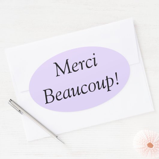 Merci Beaucoup Sticker (Umschlag)