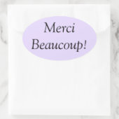 Merci Beaucoup Sticker (Tasche)