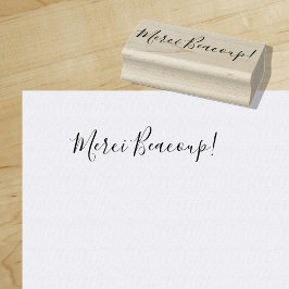 Merci Beaucoup | Vielen Dank (auf Französisch) Gummistempel