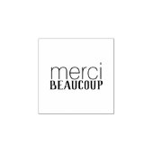 Merci Beaucoup Vielen Dank Gummistempel (Prägung)