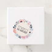 Merci Beaucoup Vielen Dank, Herr Floral Geschenkanhänger (Beispiel)