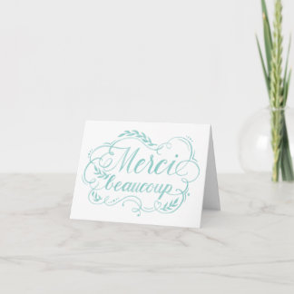 Merci Beaucoup Watercolor Lettering Danke
