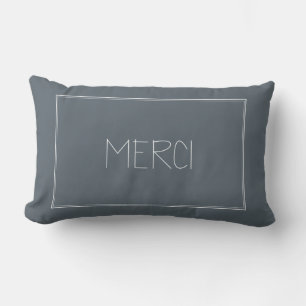 MERCI - DANK YOU - French Lendenkissen
