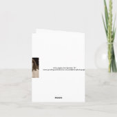 Merci danken Ihnen rosa Tulpe Dankeskarte (Rückseite)