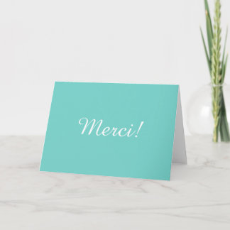 "Merci" Dankeschön Karte