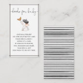 Merci French Bebe Gender Neutral Books for Baby Begleitkarte (Vorne/Hinten)